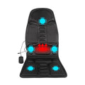 Portable Massager Chair Electric Heated Vibrating Seat Back Neck Massager Mat for Car Home Office Cushion Mattress Pain Relief