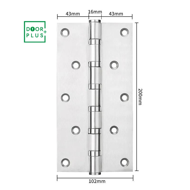 Doorplus Market Popular Big Size Long Door Hinges for Wooden Door 8 Inches