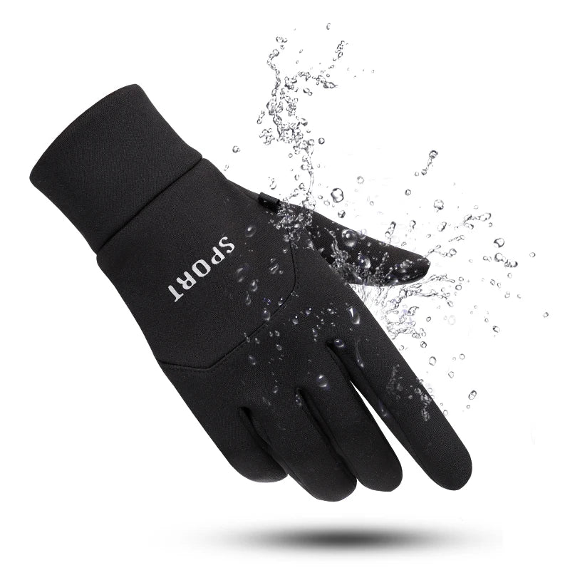 Custom Waterproof Touch Phone Winter Gloves Warm Winter Bike Riding Windproof Gloves