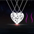 Stainless Steel Heart Shaped Mother and Daughter Necklace Mother'S Day Gift with "Big Sister" and "Little Sister" N2012103