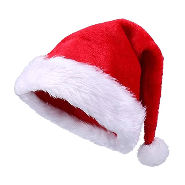 Christmas Santa Hat Decorative Cap Velvet Crafts Creative Winter Knitted Hat Christmas Stockings Decorations Santa Hat