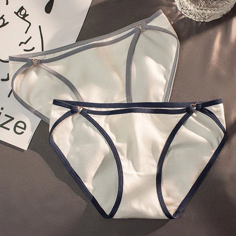 Cotton Underwear Women Wholesale Simple Women's Underwear Women's Panties Plump Buttocks Mid-waist Girls Briefs