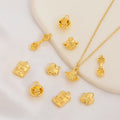 18K Gold Plated Brass Zircon Spacers Chinese Style Round Charms for Jewelry Making Necklace Findings