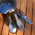Titanium Spoon Fork Knife Cutlery Sets Portable Tableware Camping Cutlery Outdoor Tableware Camping Equipment Camping Tool