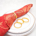 Simple Shape Glossy Metal Circle Napkin Rings in Various Styles