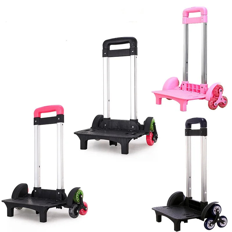 Children Schoolbag Teens School Trolley Bags Handle Detachable Fold Bag Pull Rod Backpack Pull Rod Frame Accessories for Student