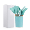 11 Pieces Silicone Spatula Set Food Grade Rubber Spatula Upgrade Strong Handle with Ergonomic Grip Heat Resistant up to 600Â°F
