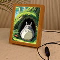 Anime Totoro Iron Photo Frame with UV Printing Manga Design Home Decoration and Lighting