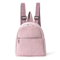 Embroidery Logo Girls Women Backpack Pink Color Cute Small Mini Kids Corduroy Backpacks Mini Backpack for Girl
