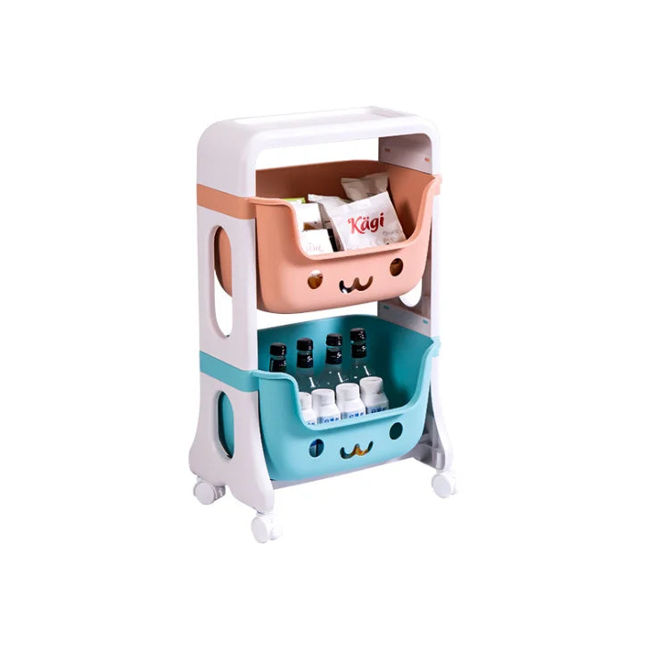 Kids Toy Storage Plastic Shelf