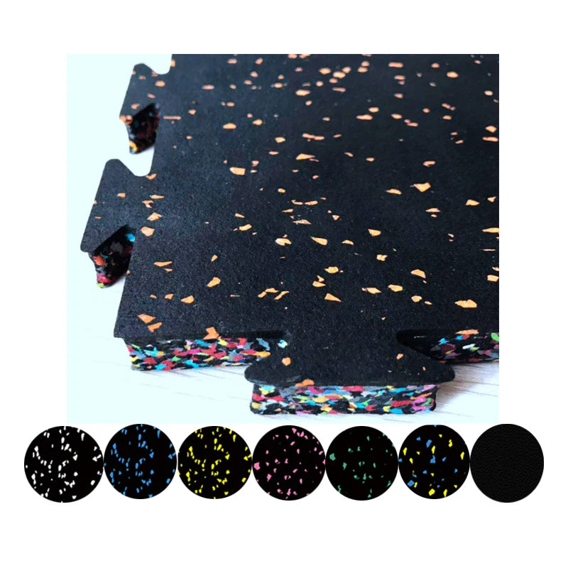 Customized Size Epdm Interlocking Puzzle Crossfit Gym Rubber Floor Mat Tiles