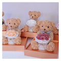 Flower Roses Bouquet Valentines Gift Box Flower Bouquet Teddy Bear Flower Rose Bouquet for Decoration and Gift