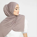 Wholesale New Fashion Solid Plain Bubble Women's Hijab Long Shawl Cheap Polyester Jersey Scarf