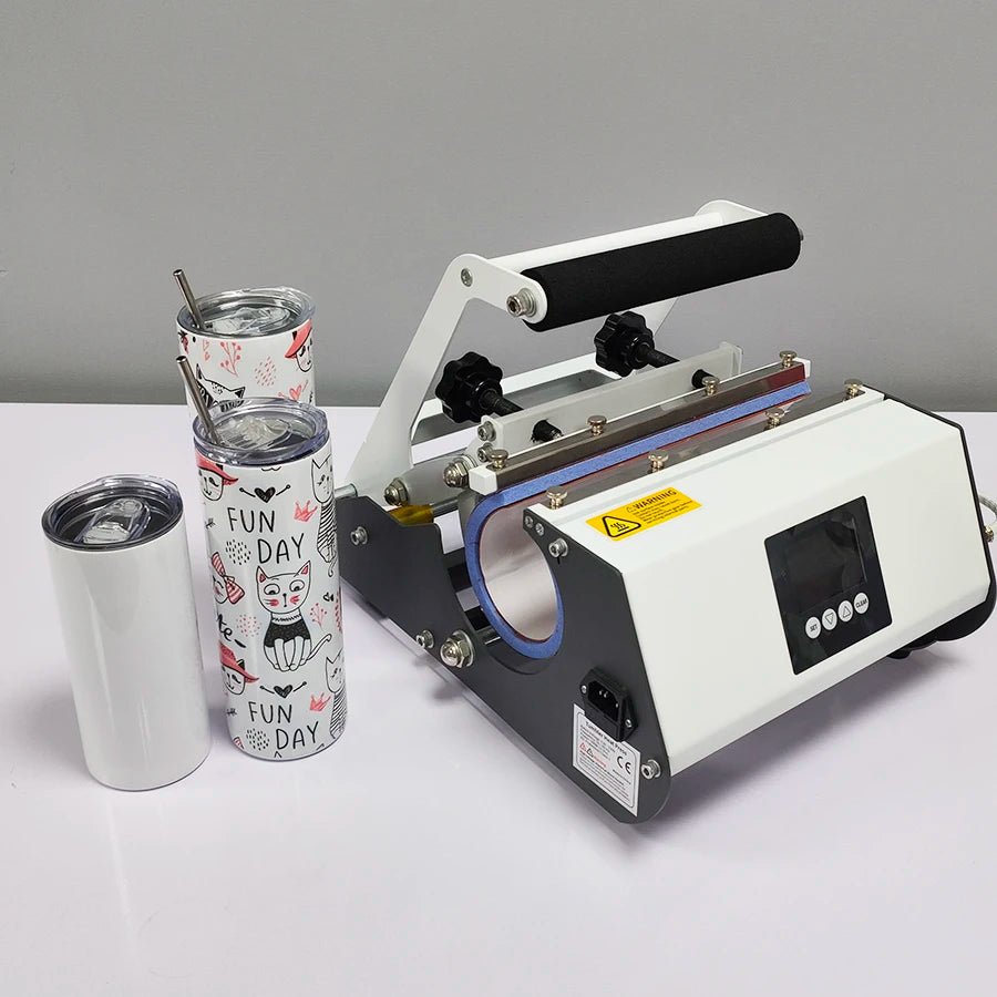 Topjlh Display 30oz Sublimation Tumbler Printer Heat Press Transfer Machine for Mug and Aluminium Bottle Easy to Use