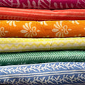 Mix Bag of Indian Floral Printed 100% Pure Cotton Cloth Mix and Match Fabric for Women's Clothing Curtains Pillows Cushions Bags