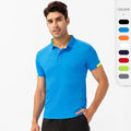 Golf Shirts Dry Fit Polo With Custom Logo 100% Polyester Regular Fit Men's Sports Lapel Collar Shirts Polo Shirts