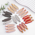 Women Girls Sparkle Hairgrip Crystal Rhinestone Hairclips Duckbill Flat Metal Seamless Hair Clip No Crease No Bend Hair Clips