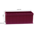 Rectangular Resin Plastic Flower Trough Succulent Vegetable Long Strip Planter