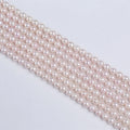 Best Quality 6-7mm Natural White Freshwater Akoya Seawater Pearl Strands