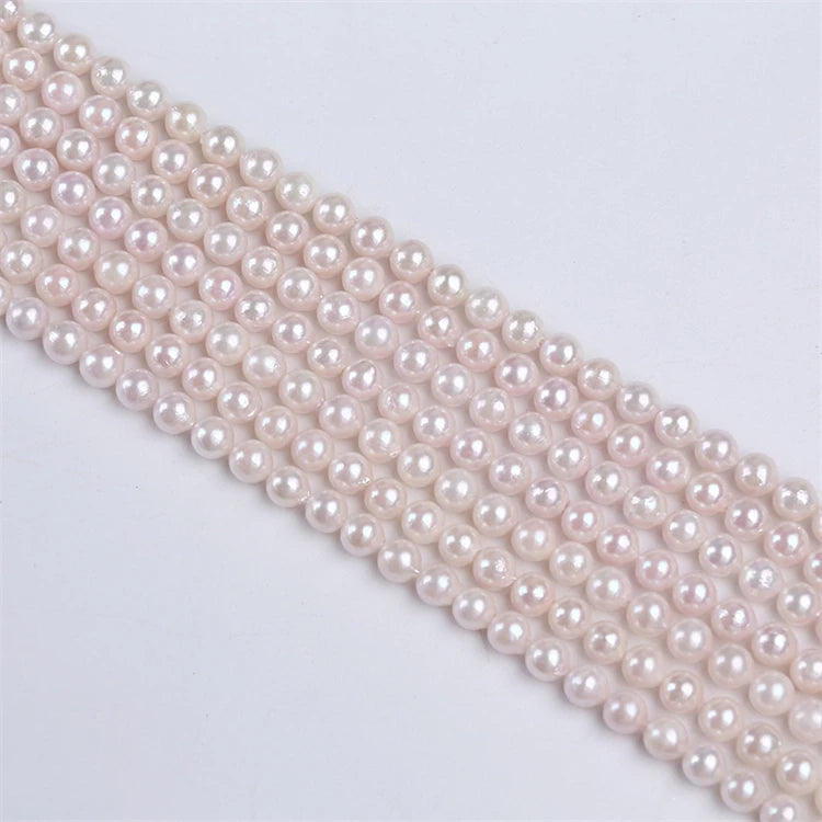 Best Quality 6-7mm Natural White Freshwater Akoya Seawater Pearl Strands