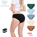 Shanhao Ready to Ship Organic Cotton Period Panties Functional Incontinence Underwear Women Menstrual Panties With extra Padding
