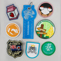 Custom Wholesale 3d Designer Letters Soccer Flower Embroidered Patches Woven Label Keychain Embroidery Iron on Anime Patches