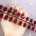 Fashion Medium Ballerina Press on Nails Kit Stick Presson Nails Designed