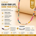 Go2boho Bohemian Summer Colorful Freshwater Pearl Necklace Women Handmade Boho Accessories Fashion Jewelry Miyuki Bead Necklace