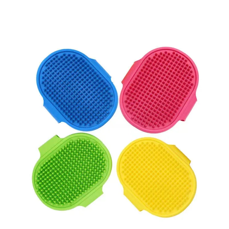 Factory Wholesale Cheap Rubber Pet Washing Hair Dog Cat Brush Dog Pet Bath Grooming Brush
