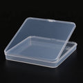 Boxes Factory Multifunctional Thin Square Clear Plastic Multifunction Modern Office Organizer Card Packaging Box Unhinged Box