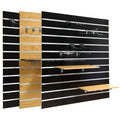 Factory Direct Modern E1 MDF Slatwall Panel Aluminum Insert for Smoking Accessories Shop Display Durable Wood Material