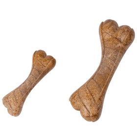 Professional Factory Wholesale Eco-friendly PP Bone Shaped Chew Toys for Dogs Sustainable Coffee Wood Durable Rubber Funny Toys