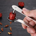 2 in 1 Cherry Seed Core Remover Olives Pitter Tool Stainless Steel Cherries Corer Great for Cherry Red Date Jujube Hawthorn