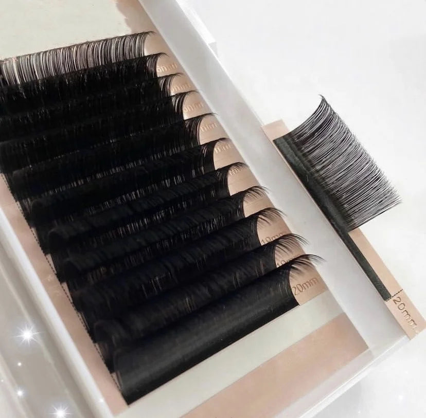 Private Label Individual Volume Eyelash Extension Lashes Manufacturer Supplies Product Own Brand Korean Silk Soft Siberian Mink