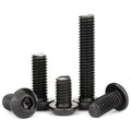 Stainless Steel M2.5 M3 M4 M5 M6 Allen Key Black Oxide Mushroom Head Bolt with Hex Socket Button Head Cap Screws ISO Standard