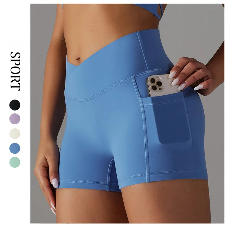 High Waist Seamless Women Summer Shorts Scrunch Butt Hip Lift Workout Fitness Yoga Shorts for Women