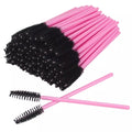 50pcs/bag Makeup Brush Disposable Mascara Wands Stick Applicator Pink Eyelash Brushes Makeup Tool