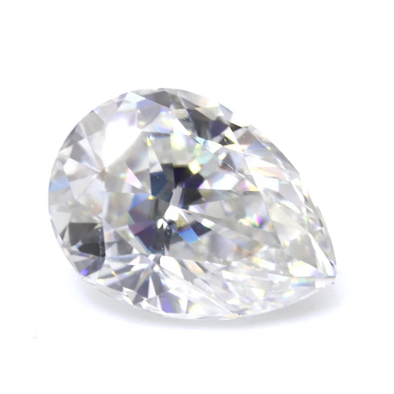 Wholesale Price Per Carat Pear Cut 1 Carat 2ct 3ct D VVS White Moissanite Loose Diamond With GRA Certificate