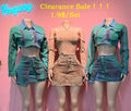 2026 Wholesale Women 2 Pieces Set Jeans Bikini Tassled Drawstring Exotic Dancewear 2 Piece Set Women Clothing