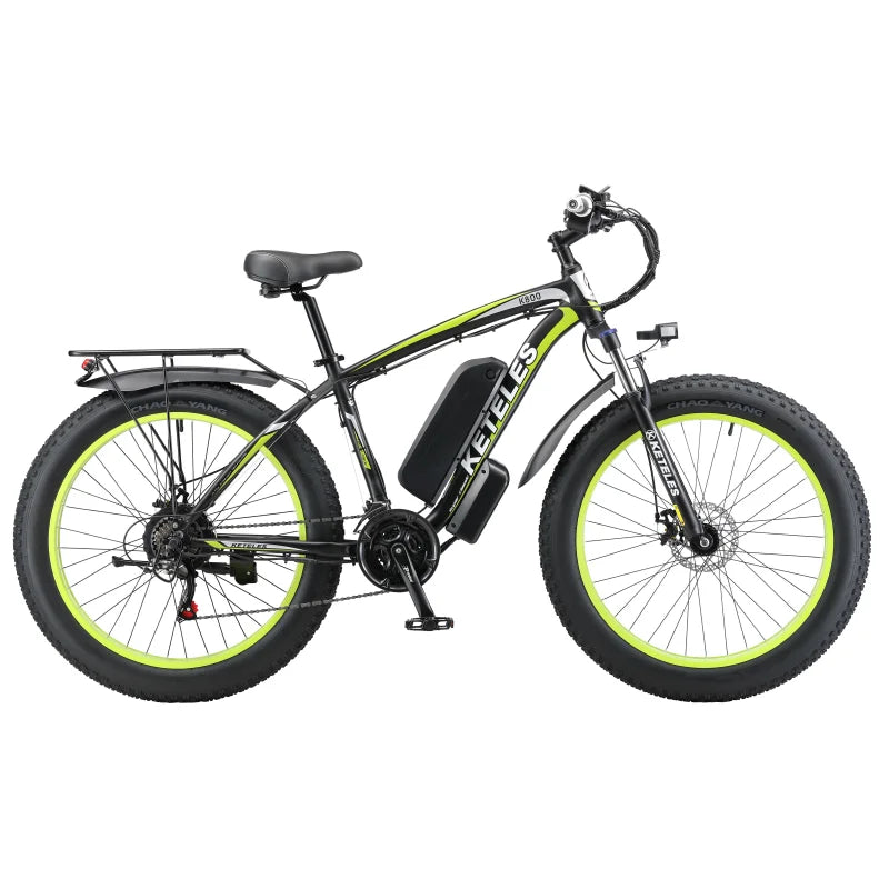 Factory Direct for KETELES K800 Electric Bicycle 26-Inch Aluminum Alloy Frame 250W Motor 18AH Battery 48V Voltage Free Shipping