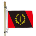 12x18inch Black American Heritage Flag Boat Banner With 2 D Grommets 110G Knitted Polyester Indoor Outdoor Decor