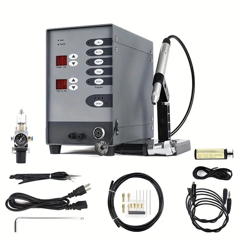 Gold Silver Jewelry Dental Repair Welding Tools Automatic Numerical Control Pulse Arc Spot Welding Machine With Accessories