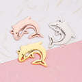BASQUESUN Hot Selling Mirror Stainless Steel Hollow Shark DIY Personalized Fish Shape Customizable Engraved Pendant Accessories