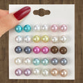 15Pcs/Set Colorful Pearl Earrings Set for Women Jewelry