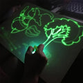 Hot Sale Educational Tablet Luminescent Children Clipboard  Smart Fluorescence Led Writing Board Magic Drawing Pad with Light