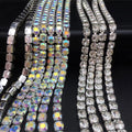 6mm Flatback Princess Chain Rhinestone Trim for Sewing Accessories Rhinestone Trim Ribbon