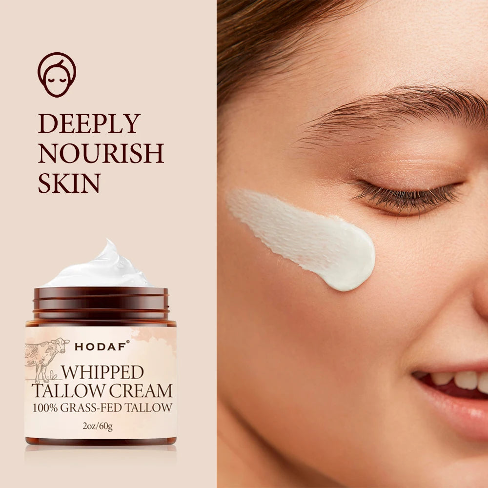 New Arrival Effective Treatment  Grass Fed Organic Natural Beef Tallow Honey Moisturizer Face Creams Beef Tallow Balm