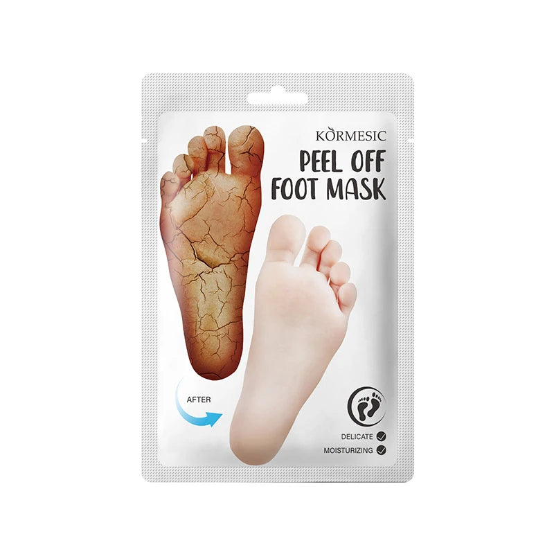 OEM ODM KORMECIS Foot Mask Custom Whitening Moisturizing Peels Lightening Organic Sheet for Exfoliating Feet Wholesale
