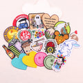 Wholesale Cute Fun Letter Embroidery Patches Custom Design logo Embroidered Fabric Patches for Clothing Hat Bags