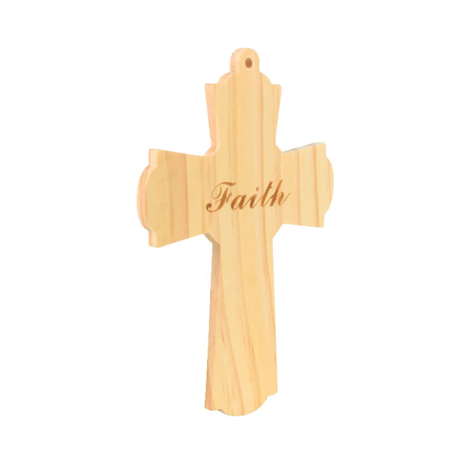 Custom Factory Laser Cut CNC Cutting Wooden Religious Wood Cross Designs for Crafts MegaBDM